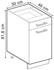 VICCO Küchenunterschrank, Schwarz, Eiche Wotan 30x81.6x46 cm (800000716345)