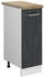 VICCO Apothekerschrank, Schwarz, Weiß 30x81.6x60 cm (800000634972)