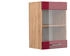 VICCO Küchenglasschrank, Bordeaux, Eiche Wotan 40x60x31 cm (800000655020)
