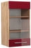 VICCO Küchenglasschrank, Bordeaux, Eiche Wotan 40x72x34.1 cm (800000645526)