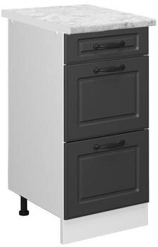 VICCO Schubladenschrank, Dunkelgrau, Wei&szlig; 40x81.6x60 cm (800000828412)