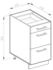 VICCO Schubladenschrank, Dunkelgrau, Weiß 40x81.6x60 cm (800000828412)