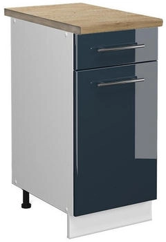 VICCO K&uuml;chenunterschrank, Dunkelblau, Wei&szlig; 40x82x60 cm (800000828684)