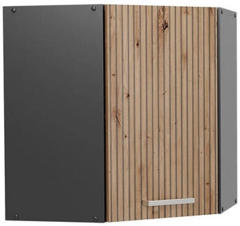 VICCO Eckh&auml;ngeschrank, Eiche Artisan, Anthrazit L-Form, 57x60x34.1 cm (800000829907)