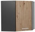 VICCO Eckhängeschrank, Eiche Artisan, Anthrazit L-Form, 57x60x34.1 cm (800000829907)