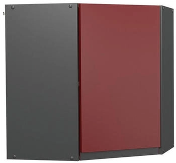 VICCO Eckh&auml;ngeschrank, Rot, Anthrazit Quadratisch, 57x60x57 cm (800000655056)