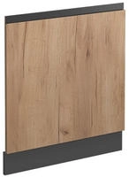 Vicco - Frontblende R-line, Goldkraft Eiche, 59.6 Cm J-shape, Ohne Arbeitsplatte