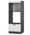 VICCO Mikrowellenschrank, Creme, Anthrazit 60x153.6x58.1 cm (800000654326)