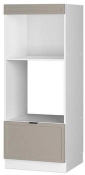 VICCO Mikrowellenschrank, Greige, Wei&szlig; 60x153.6x58.1 cm (800000830614)