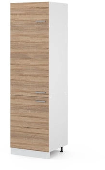 VICCO K&uuml;hlumbauschrank, Sonoma Eiche, Wei&szlig; 60x206.8x57 cm (800000654358)