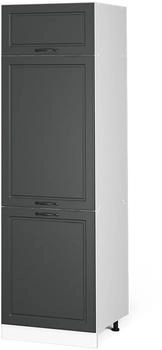 VICCO K&uuml;hlumbauschrank, Dunkelgrau, Wei&szlig; 60x206.8x57.2 cm (800000654401)