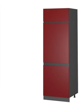 VICCO K&uuml;hlumbauschrank, Rot, Anthrazit 60x206.8x57.2 cm (800000633801)