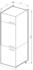 VICCO Kühlumbauschrank, Rot, Anthrazit 60x206.8x57.2 cm (800000633801)