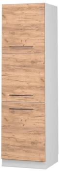 VICCO Herdumbauschrank, Eiche Wotan, Wei&szlig; 60x206.8x58 cm (800000638199)