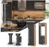 VICCO Küchenschrank, Anthrazit, Eiche Wotan 60x206.8x58.1 cm (800000634980)