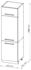 VICCO Küchenschrank, Graphit, Weiß 60x206.8x58.1 cm (800000633745)