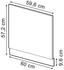 VICCO Frontblende, Blaugrau, Anthrazit 60x57.2x1.6 cm (800000656877)
