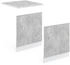 VICCO Frontblende, Hellgrau, Weiß 60x57.2x1.6 cm (800000633813)