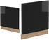 VICCO Frontblende, Schwarz Hochglanz, Eiche Wotan 60x57.2x1.6 cm (800000656872)