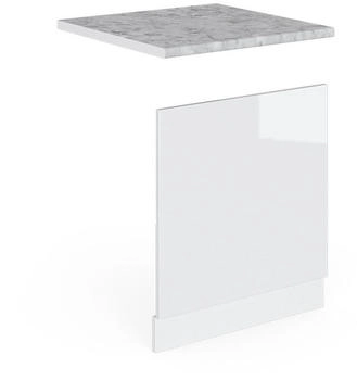 VICCO Frontblende, Wei&szlig; Hochglanz, Wei&szlig; 60x57.2x1.6 cm (800000655371)