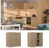 VICCO Hängeschrank, Eiche Artisan, Eiche Wotan 60x60x31 cm (800000829869)