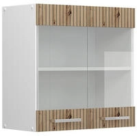Vicco - K&uuml;chenglasschrank R-line, Artisan-eiche, 60 Cm