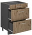 VICCO Küchenunterschrank, Eiche Artisan, Anthrazit 60x81.6x46 cm (800000829849)
