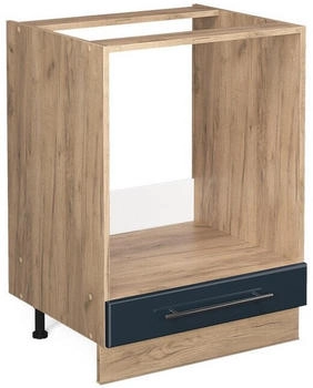 VICCO Herdumbauschrank, Dunkelblau, Eiche Wotan 60x82x51.6 cm (800000829832)