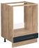 VICCO Herdumbauschrank, Dunkelblau, Eiche Wotan 60x82x51.6 cm (800000829832)