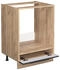 VICCO Herdumbauschrank, Dunkelblau, Eiche Wotan 60x82x51.6 cm (800000829832)