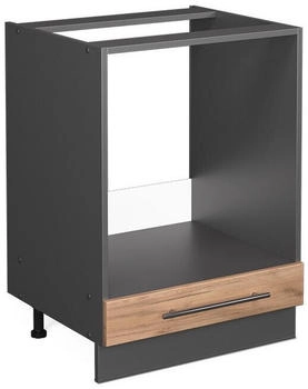 VICCO Herdumbauschrank, Eiche Wotan, Anthrazit 60x82x51.6 cm (800000635014)
