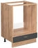 VICCO Herdumbauschrank, Graphit, Eiche Wotan 60x82x51.6 cm (800000633384)