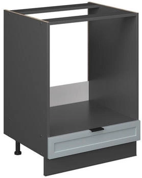 VICCO Herdumbauschrank, Hellblau, Anthrazit 60x82x51.6 cm (800000829824)