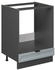 VICCO Herdumbauschrank, Hellblau, Anthrazit 60x82x51.6 cm (800000829824)