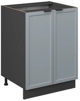 VICCO K&uuml;chenunterschrank, Hellblau, Anthrazit 60x82x51.6 cm (800000829682)