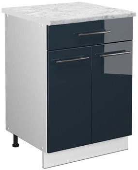 VICCO K&uuml;chenunterschrank, Dunkelblau, Wei&szlig; Quadratisch, 60x82x60 cm (800000829069)
