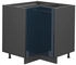 VICCO Eckunterschrank, Dunkelblau, Anthrazit L-Form, 80.5x82x51.6 cm (800000829839)