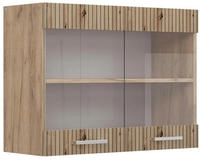 K&uuml;chenglasschrank R-line, Artisan-eiche, 80 Cm Vicco