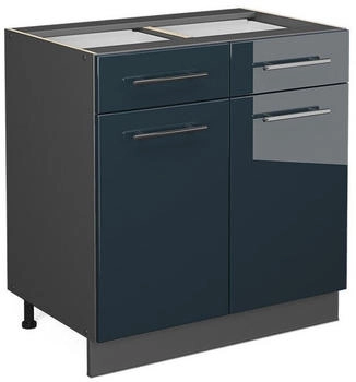 VICCO K&uuml;chenunterschrank, Dunkelblau, Anthrazit 80x82x51.6 cm (800000832270)
