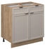 VICCO Küchenunterschrank, Greige, Eiche Wotan 80x82x51.6 cm (800000829727)