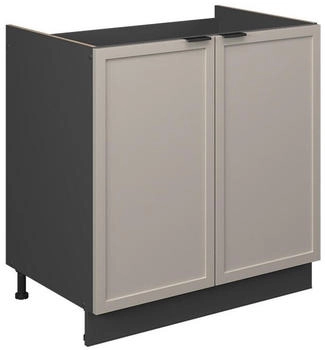 VICCO Sp&uuml;lenunterschrank, Greige, Anthrazit 80x82x51.6 cm (800000830627)