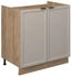 VICCO Spülenunterschrank, Greige, Eiche Wotan 80x82x51.6 cm (800000830609)
