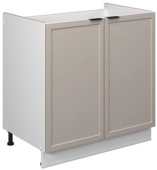 VICCO Sp&uuml;lenunterschrank, Greige, Wei&szlig; 80x82x51.6 cm (800000830638)