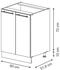 VICCO Spülenunterschrank, Hellblau, Weiß 80x82x51.6 cm (800000829533)