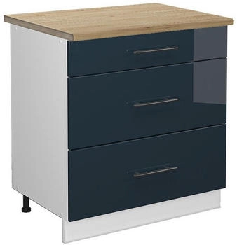 VICCO K&uuml;chenschr&auml;nke, Dunkelblau, Wei&szlig; 80x82x60 cm (800000861506)