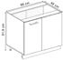 VICCO Eckunterschrank, Eiche Artisan, Anthrazit L-Form, 86x81.6x46 cm (800000829910)