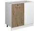 VICCO Eckunterschrank, Eiche Artisan, Weiß L-Form, 86x81.6x46 cm (800000829934)