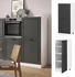 VICCO Hochschrank, Anthrazit, Dunkelgrau, Weiß 60x143x57 cm (800000645556)