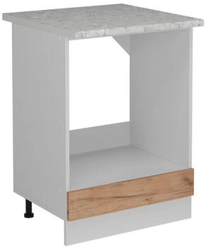 VICCO Herdumbauschrank, Eiche Wotan, Wei&szlig; 60x81.6x60 cm (800000861481)