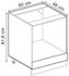 VICCO Herdumbauschrank, Eiche Wotan, Weiß 60x81.6x60 cm (800000861481)